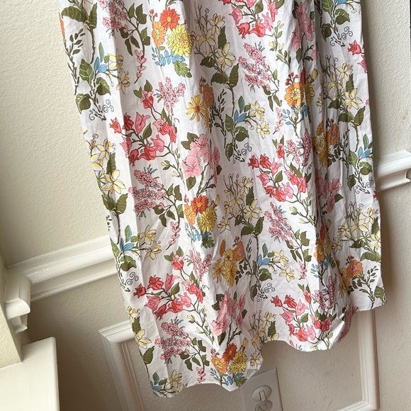 COCO SHOP Multi Floral Shirred Pocket Spaghetti Strap Maxi Dress Sz S - Picture 6 of 13